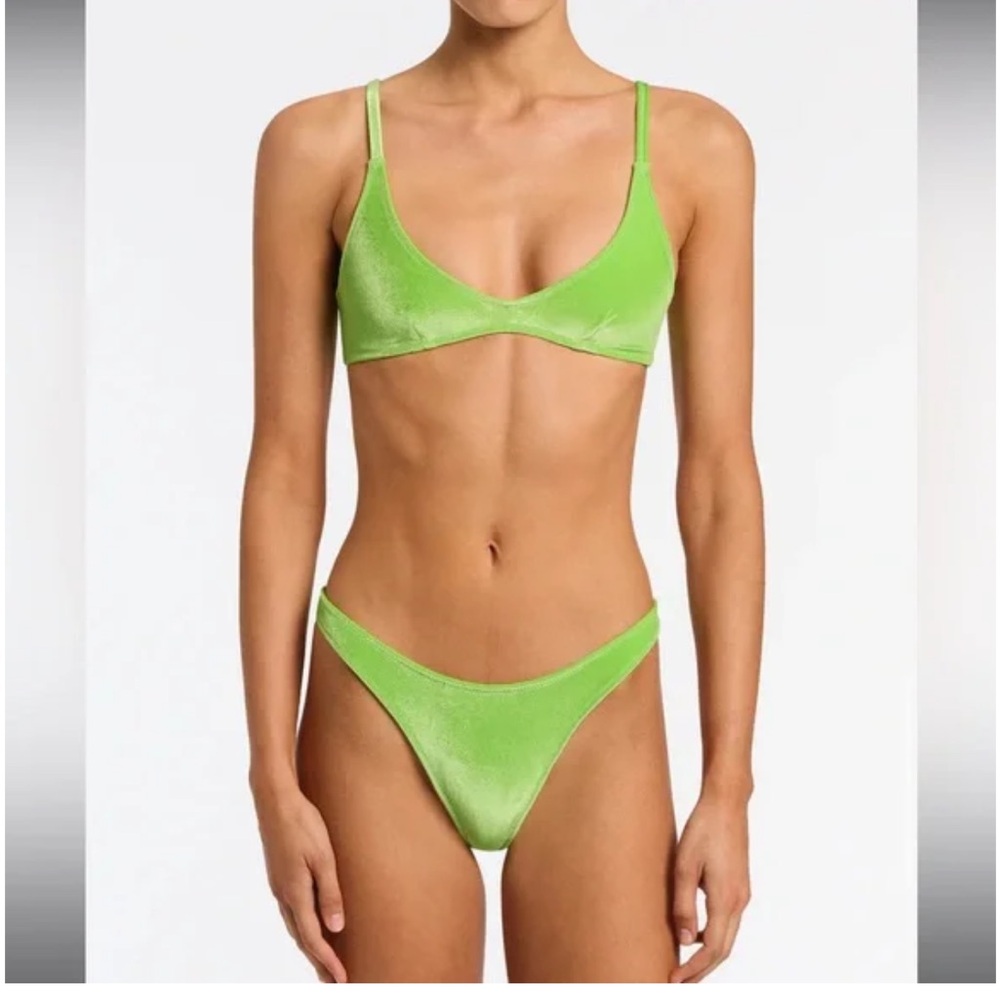 NWT TRIANGL Maia Velvet Green Bikini Set
